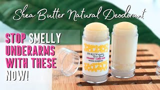 BEST DIY DEODORANT For BODY ODOR Homemade Natural Deodorant Recipe [upl. by Atilem896]