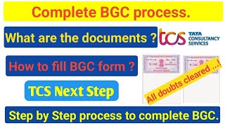 Step by step process to complete BGC in tcs nextstep  How to fill BGC form   TCS [upl. by Lozar]