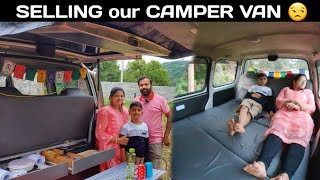 Selling our CAMPER VAN  Most affordable Budget Camper van Build in India  Maruti EECO [upl. by Florri960]