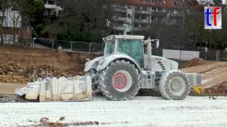 FENDT 936 Vario w Wirtgen Stabilizer  Anbaufräse Waiblingen Germany 03032017 [upl. by Meisel]