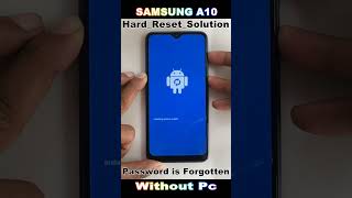 Forgot Screen Lock Samsung A10 A105 Hard Reset DeletePinPatternPassword Lock 2024 [upl. by Emmalyn]