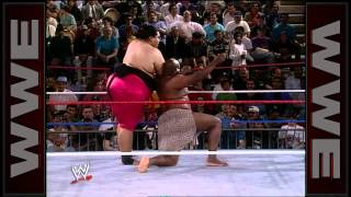 WWE Hall of Fame Yokozuna battles the mighty Kamala [upl. by Rhoads]