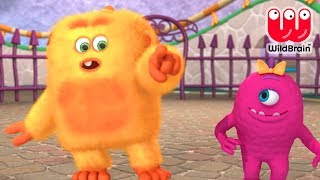 Monster Math Squad 101  Woofie Goes Walkies  Math Cartoons for Kids  HD  Learn Math [upl. by Anirhtak]