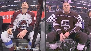 Nikita Zadorov vs Dion Phaneuf Apr 2 2018 [upl. by Annoyi]