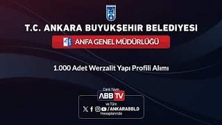 ANFA GENEL MÜDÜRLÜĞÜ  1000 Adet Werzalit Yapı Profili Alımı [upl. by Pearle]