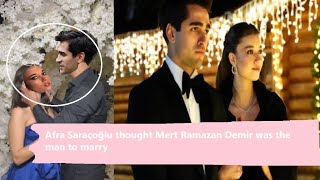 Afra Saraçoğlu and Mert Ramazan Demir have taken the wedding steps [upl. by Iduj]