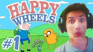 ADVENTURE TIME 1 HappyWheels [upl. by Chura]