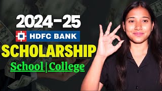 HDFC Bank Parivartan ECS Scholarship 202425  HDFC Scholarship 2024 Apply Online [upl. by Maxa]