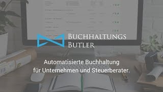 BuchhaltungsButler Erklärvideo  Buchhaltung online amp automatisiert [upl. by Nnaylloh]