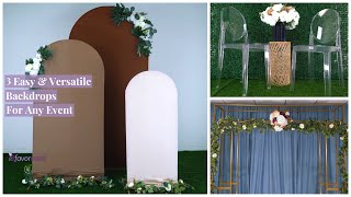 3 Easy amp Versatile Backdrops For Any Event  DIY  eFavormartcom [upl. by Olnek311]