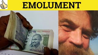 🔵 Emolument Meaning  Emoluments Examples  Emolument Definition  Formal English  Emoluments [upl. by Norek]