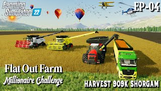 909000 L Sorghum harvested from one field  EP04  Flat Out Farm  Farming Simulator 22 [upl. by Liesa793]