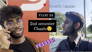 Second Semester start  Canada  vlog 34 lakshaysura [upl. by Hahsi497]