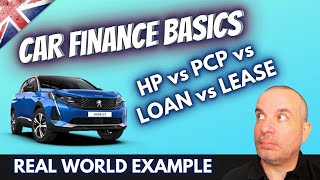 UK Car Finance Basics Explained  PCP VS LOAN vs LEASE vs HP [upl. by Ajnos]