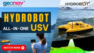 GeoNav HydroBot USV  Low Cost AllinOne USV for Bathymetric Survey [upl. by Orfinger]