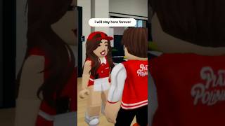 POLICE SAVES HIM FROM WEIRD CASHIER ON ROBLOX BROOKHAVEN RP PART 2 shorts roblox brookhaven [upl. by Ainotahs]