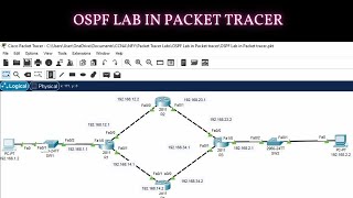 OSPF Lab in Packet Tracer CCNA  OSPF Packet Tracer Lab Configuration  OSPF Configuration [upl. by Maxim]