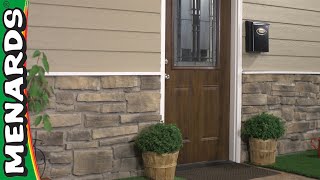 How To Install Stone Veneer Siding  Menards [upl. by Suoirad32]