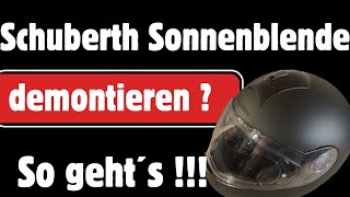 Sonnenblende bei Schuberth entfernen  So geht´s [upl. by Tnayrb]