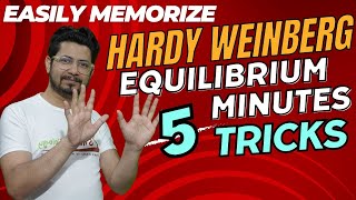 Hardy weinberg equilibrium explained in 5 minutes  Hardy weinberg principle mnemonics [upl. by Cecilla141]