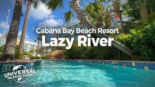 Cabana Bay Beach Resort – Full Lazy River Loop at Universal Orlando Resort [upl. by Hairahs]