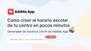 Como crear el horario escolar de tu centro en pocos minutos [upl. by Bulley]