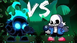 Ectospasm but Evil Nightmare and Kind Sans Sing it  FNF Cover [upl. by Enaile179]