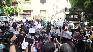 Afghan refugees in Indias New Delhi demand rights outside UNHCR  AFP [upl. by Anyt]