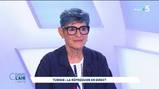 Nadia El Fani  Tunisie  la répression en direct cdanslair linvité 13052024 [upl. by Paige]