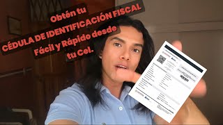 Obtén FÁCIL Y RÁPIDO TU  CÉDULA DE IDENTIFICACIÓN FISCAL En línea [upl. by Arreis718]