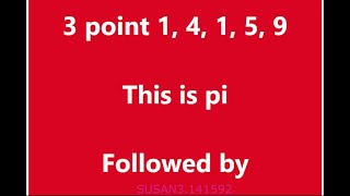 ONE HOUR LOOP The Pi Song Lyric  100 Digits of Pi 😊 [upl. by Nalced]