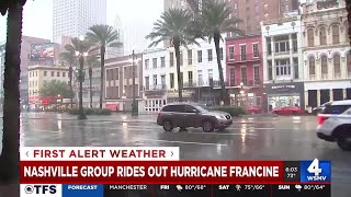 Nashville group rides out hurricane Francine [upl. by Leroj]