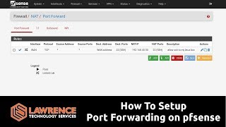 How To Setup Port Forwarding on pfsense 24 [upl. by Assilanna504]