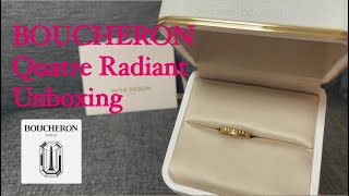 Unboxing BOUCHERON  Quatre Radiant Ring [upl. by Anol243]