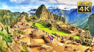 Machu Picchu Aguas Calientes Peru  4K Stock Footage [upl. by Eleets543]