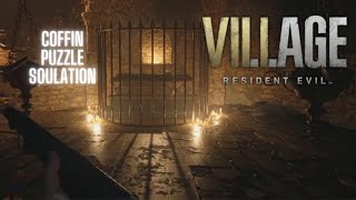 Resident Evil 8 Village  Castle Dimitrescu Treasure Coffin Room Puzzle [upl. by Kries]