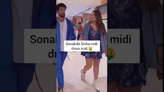 Sonakshi Sinha midi dress 👗 cost 🤑 shorts sonakshisinha [upl. by Behn]