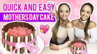 Quick and Easy Mothers Day Cake  The Rybka Twins [upl. by Airrehs]