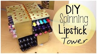 DIY Rotating Lipstick Tower Display [upl. by Ellesirg]