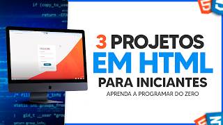 3 Projetos em HTML e CSS para Iniciantes [upl. by Herates]