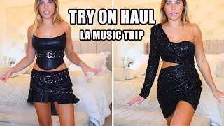 Online Shopping Try On Haul for LA MUSIC TRIP  Rosie McClelland [upl. by Eldoria]