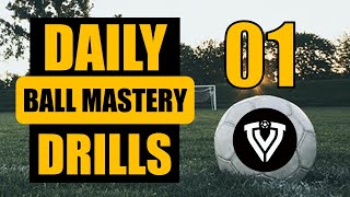 Daily BALL MASTERY Drills 1  Football Training  Thomas Vlaminck [upl. by Ardnauqal801]