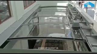 RETRACTABLE SLIDING ROOF by MEGAVENT [upl. by Nottnerb]