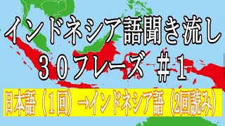 インドネシア語初心者聞き流し【インドネシア語フレーズ＃１】 [upl. by Carolee23]