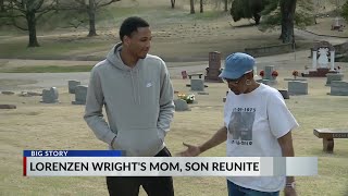 Lorenzen Wright’s mom son reunite after neardecade [upl. by Okram649]