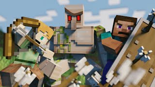 Alex amp Steve Life  Rescue The Villagers Full Movie  Minecraft Animation [upl. by Ashely]