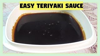 EASY TERIYAKI SAUCE  RECIPE  18 [upl. by Gonzales]