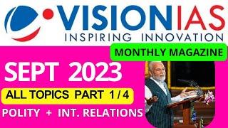 September 2023  VisionIAS Monthly Current Affairs  upsc upsc2023 ias currentaffairs upsc2024 [upl. by Yerahcaz469]