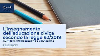 Webinar  Linsegnamento delleducazione civica secondo la legge 922019 [upl. by Francine]