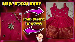 quotAdorable Aari Work Designs for Newborn Baby Gowns  Premium Luxurious Patterns You’ll Lovequot [upl. by Aylsworth644]